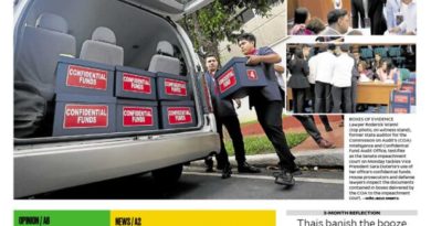 ASEANEWS HEADLINE-PAPER EDITIONS | 8.4.26 TUESDAY | OVP use of secret funds ‘irregular’– COA exec