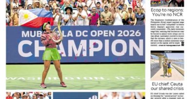 ASEANEWS HEADLINE-PAPER EDITIONS | 8.5.26 WEDNESDAY | She feels the love: Fans boost Alex Eala to first WTA title