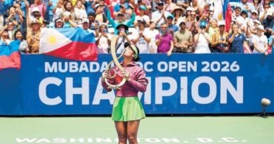 WORLD-SPORTS-WTA MABADALA DC OPEN | WASHINGTON DC: EUPHORIA |  Alex the Giant Slayer: Eala’s historic title run in Washington