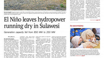 ASEANEWS HEADLINE-PAPER EDITIONS | 9.18.26 FRIDAY | El Niño dries up hydropower lifeline in South Sulawesi