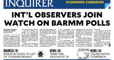 ASEANEWS HEADLINE-PAPER EDITIONS | 9.14.26 MONDAY |  Philippine Elections | Int’l observers join watch on BARMM polls