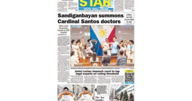 ASEANEWS HEADLINE-PAPER EDITIONS | 9.9.26 WEDNESDAY |  Prosecutors want VP Sara to testify