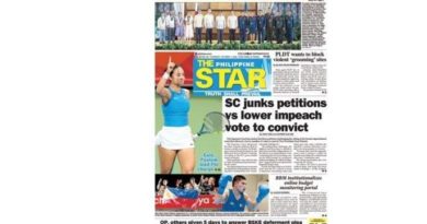 ASEANEWS HEADLINE-PAPER EDITIONS | 10.1.26 THURSDAY |  SC junks petitions vs lower impeach vote to convict