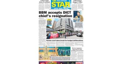 ASEANEWS HEADLINE-PAPER EDITIONS | 10.11.26 SUNDAY |  Marcos accepts DICT chief’s resignation