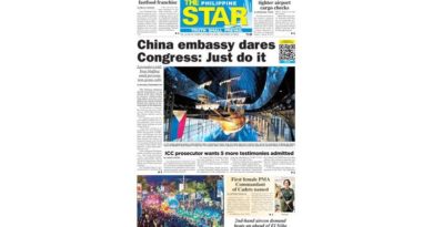 ASEANEWS HEADLINE-PAPER EDITIONS |10.18.26 SUNDAY |  China embassy dares Congress: Just do it