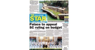 ASEANEWS HEADLINE-PAPER EDITIONS |10.22.26. THURSDAY | Palace to appeal SC ruling on budget