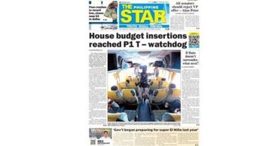 ASEANEWS HEADLINE-PAPER EDITIONS |10.27.26. TUESDAY |  House budget insertions reached P1 trillion – watchdog