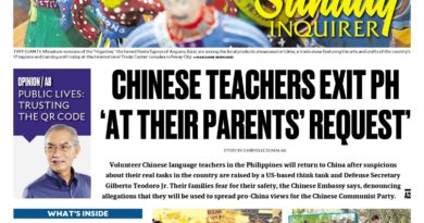 ASEANEWS HEADLINE-PAPER EDITIONS | 10.4.26 SUNDAY |   Chinese teachers exit PH ‘at their parents’ request’