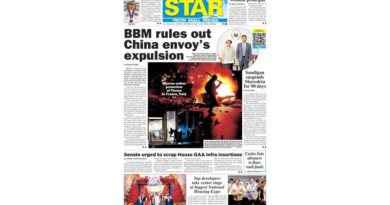ASEANEWS HEADLINE-PAPER EDITIONS |10.20,26 MONDAY |  DFA to Chinese envoy: Remark ‘unacceptable’